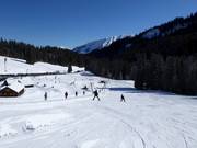 Oefenterrein bij de Gaisbühllift bij het dalstation