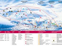 Pistekaart Fjällby – Björkliden