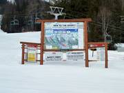 Informatiebord bij het dalstation