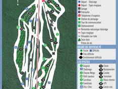 Pistekaart Mont Béchervaise