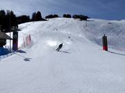 Doel van de Wereldbeker Skimovie-afdaling op de Chuenisbärgli