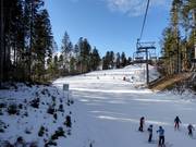 Brede en gemakkelijke piste Le Cogole