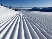 Vers geprepareerde piste in het skigebied Schwemmalm