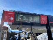 Gasten-infotainment bij de liften