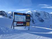 Informatiebord bij het bergstation Diavolezza