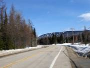Route naar het skigebied Le Mont Grand-Fonds