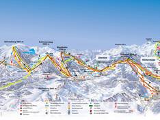 Pistekaart Hochkönig – Maria Alm/Dienten/Mühlbach