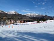 Oefenterrein voor de Skistar Lodge
