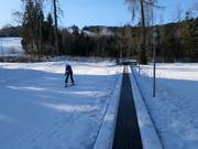 Tovermat op de oefenhelling