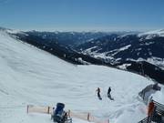 Afdaling bij de Aineck