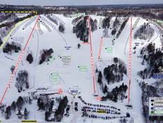 Pistekaart Mont Ripley