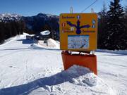 Oriëntatiebord op de Roßkopfabfahrt