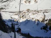 Uitzicht op Stuben am Arlberg