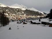 Makkelijke piste bij de tweezitsstoeltjeslift Carjöl