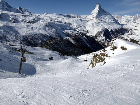 Skigebieden voor gevorderden en off-piste skiërs Aostadal – Gevorderden, off-piste skiërs Zermatt/Breuil-Cervinia/Valtournenche – Matterhorn