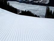 Geprepareerde piste in het skigebied Åre