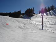 Perfecte pistepreparatie in het skigebied June Mountain