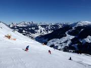 Moeilijke World Cup-afdaling op de Zwölferkogel in Hinterglemm