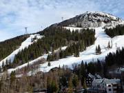 Uitzicht op de skipistes boven Åre