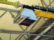 Sneeuwkanon aan het plafond van de hal