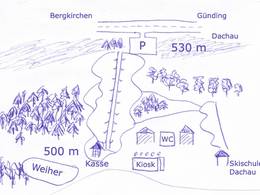 Pistekaart Monte Kienader – Bergkirchen