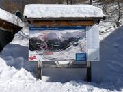 Pistekaart bergstation Grünbodenexpress