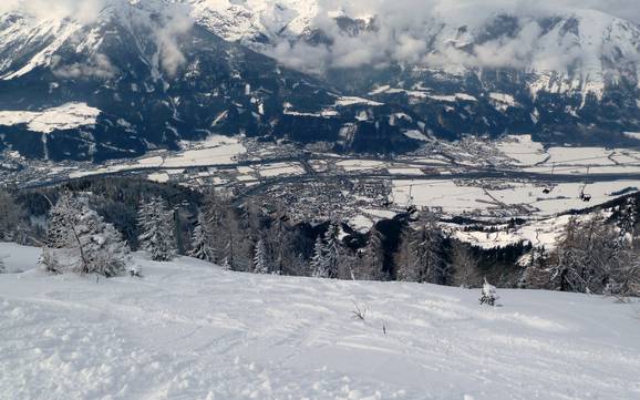 Hoogste dalstation in de Silberregion Karwendel (zilverregio Karwendel) – skigebied Kellerjoch – Schwaz