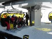 Attent personeel bij de stoeltjesliften