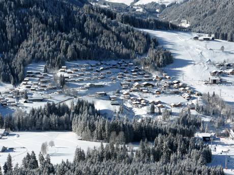 Dachsteingebergte: accomodatieaanbod van de skigebieden – Accommodatieaanbod Dachstein West – Gosau/Russbach/Annaberg
