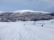 Brede pistes bij de Storkläppen