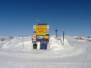 Informatiebord op de top