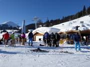 Glühbirnstadl in het gebied Brixen im Thale