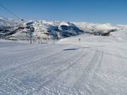 Vers geprepareerde piste in Hovden