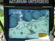 Plattegrond van het natuurpark Untersberg
