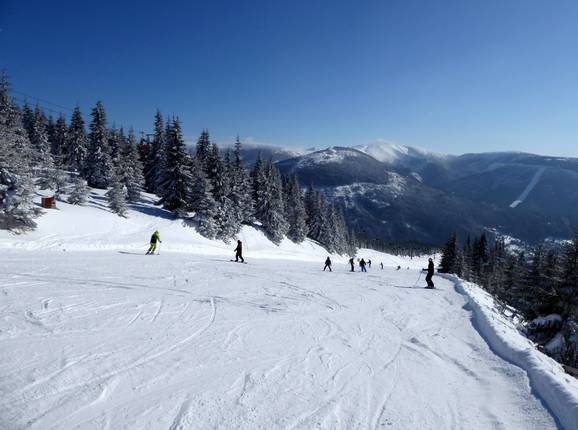 Middelzware piste Medvědín-Červená