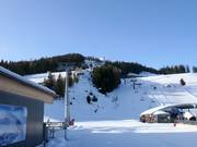 Uitzicht vanaf het middenstation op de Nößlachjoch