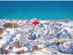 Pistekaart Passo Fedaia – Pian dei Fiacconi (Marmolada)