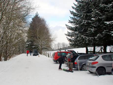 Süderbergland: bereikbaarheid van en parkeermogelijkheden bij de skigebieden – Bereikbaarheid, parkeren Burbach