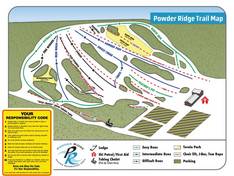 Pistekaart Powder Ridge