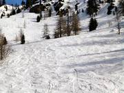 Diep sneeuwgebied bij stoeltjeslift Lombarde