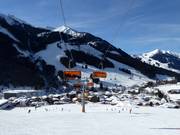 Turm 6er - 6-persoons hogesnelheidsstoeltjeslift (koppelbaar) met kap en stoelverwarming