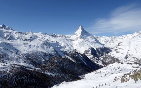 Mattertal: Grootte van de skigebieden – Grootte Zermatt/Breuil-Cervinia/Valtournenche – Matterhorn