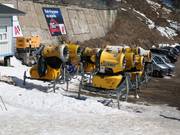 Mobiele sneeuwkanonnen in Vitosha