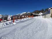 Oefenterrein van de skischool Silbertal