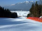 Het finishgebied van de Kandahar