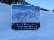 Informatiebord bij het bergstation