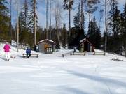 Rustplaats in het skigebied Levi