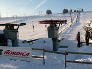 Skilift Halde 1 - Sleeplift met T-beugel/Ankerlift