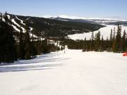 Makkelijke afdaling bij de sleeplift Blabaerfjell