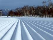 Perfect geprepareerde piste in Hanazono